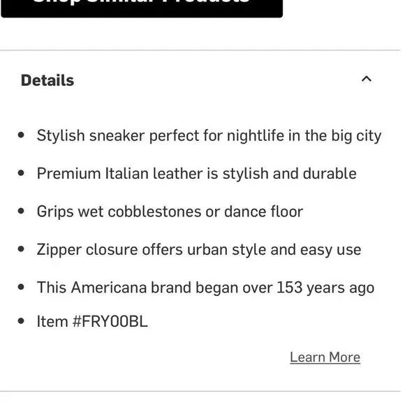 Frye Lena Zip Low Sneaker - Women's  Size 7.5 Black - Picture 6 of 7